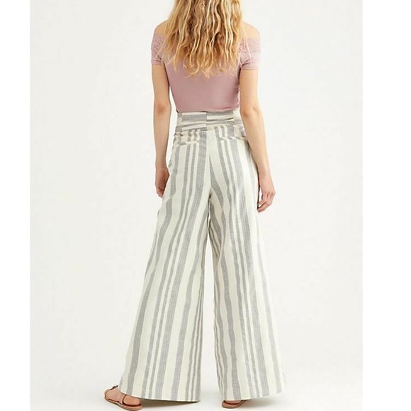 Free People Pants - Free People  Hi Tyed Wide Leg Striped Pants.